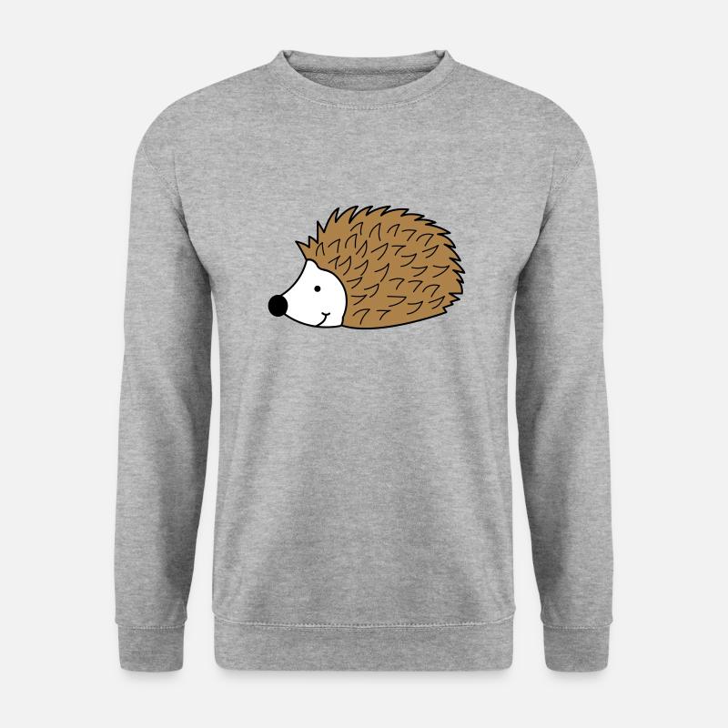 hérisson 02 - Sweat-shirt Unisexe - gris chiné