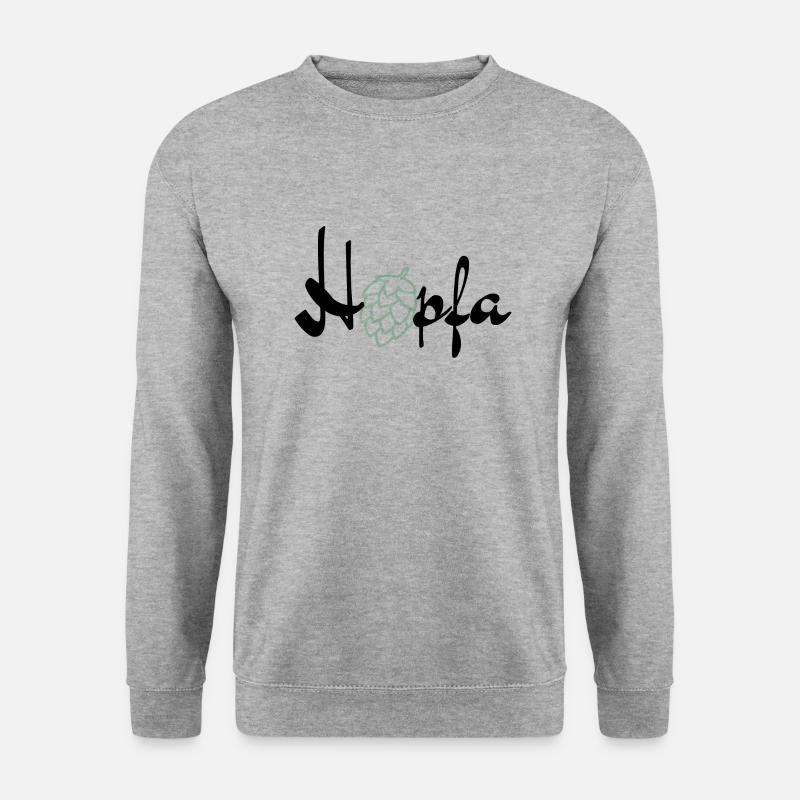 Hopfa - Unisex Pullover - Weißgrau meliert