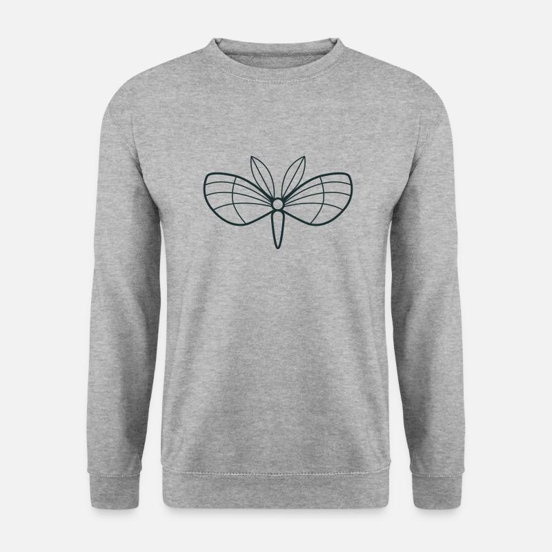 moth with cute stunning wings - Unisex Sweatshirt - salt & pepper