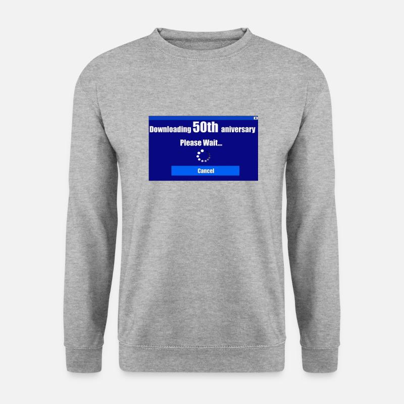 50-jähriges Jubiläum - Unisex Pullover - Weißgrau meliert