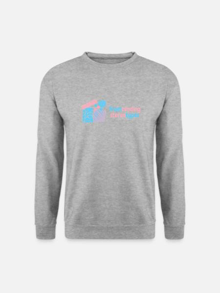 Transcending stereotypes - Trans Transgender LGBTQ - Unisex Pullover - Weißgrau meliert