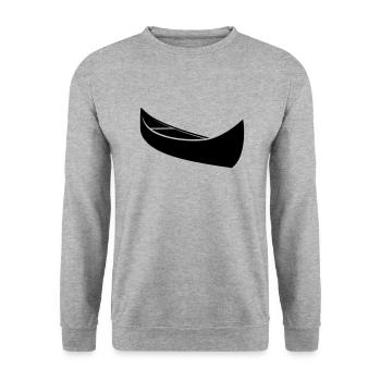 Canoe - Unisex Sweatshirt - salt & pepper - Front - Alina (178cm) & Michal (187cm)