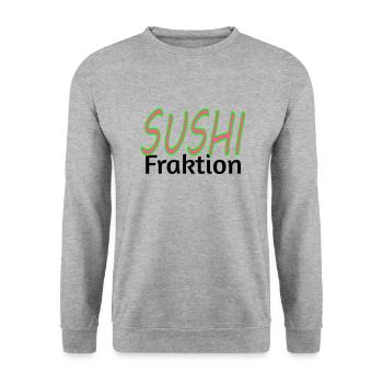 SUSHI Faction - Unisex Sweatshirt - salt & pepper - Front - Alina (178cm) & Michal (187cm)