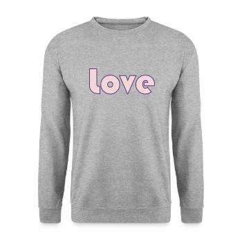 PAAR. ICH HABE GERADE GEHEIRATET. Junggesellinnenabschied. HEILIGER VALENTINSTAG. MARIES - Unisex Pullover - Weißgrau meliert - Vorne - Alina (178cm) & Michal (187cm)