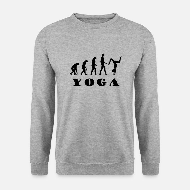 Yoga Evolution - Unisex Pullover - Weißgrau meliert