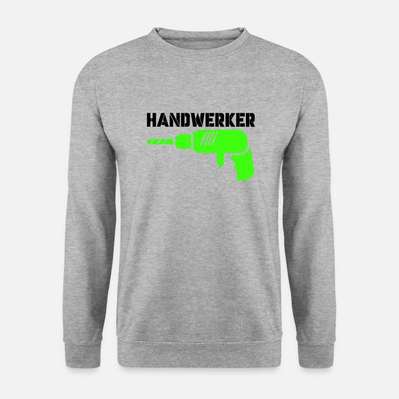 handwerker - Unisex Pullover - Weißgrau meliert