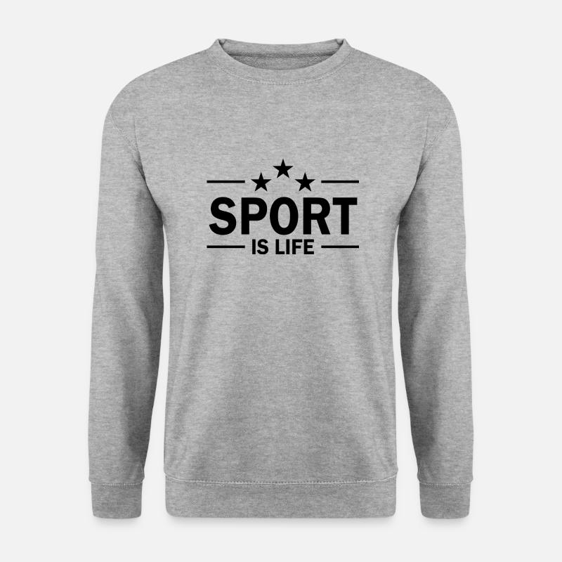 Basketball - Unisex Pullover - Weißgrau meliert