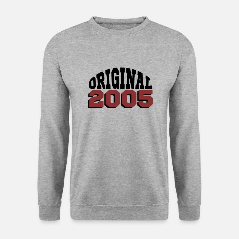 Original 2005 - Unisex Pullover - Weißgrau meliert