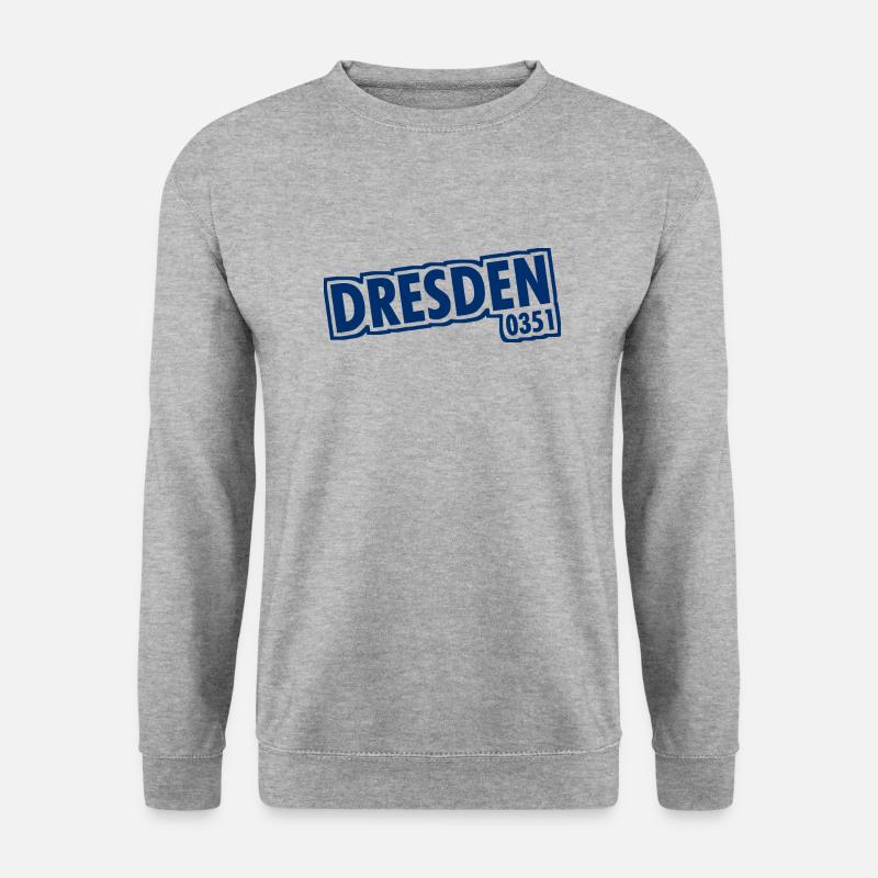 Dresden - 0351 - Area Code - Saxony - Unisex Sweatshirt - salt & pepper