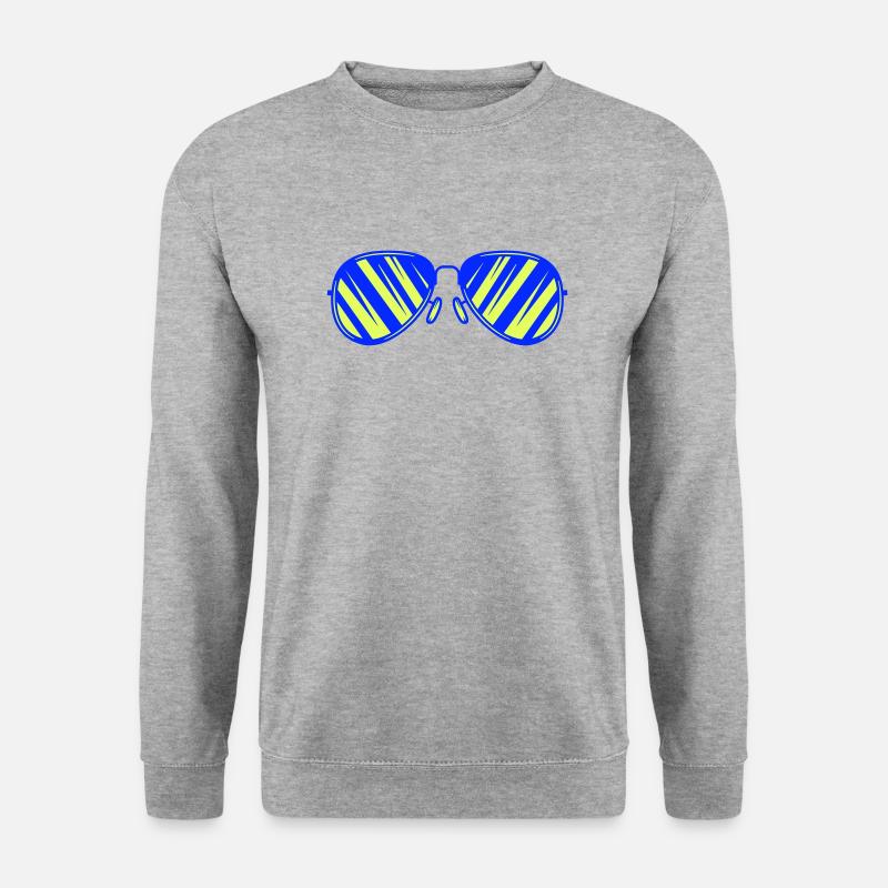 sonnenbrille - Unisex Pullover - Weißgrau meliert
