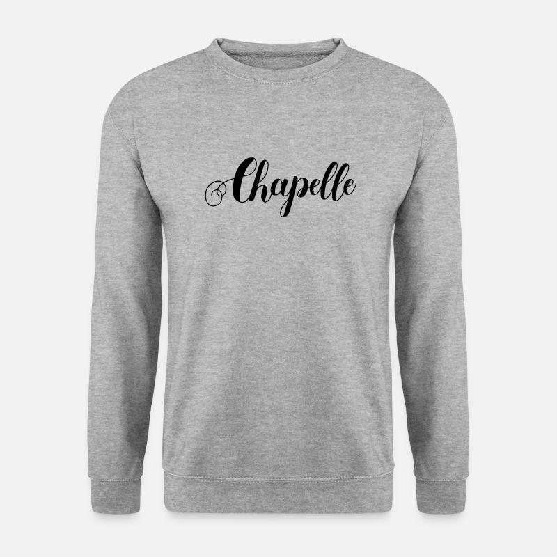 Kapelle - Unisex Pullover - Weißgrau meliert