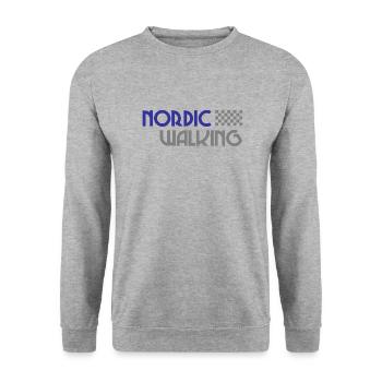 Nordic Walking - Sport - Endurance - Walking - Unisex Sweatshirt - salt & pepper - Front - Alina (178cm) & Michal (187cm)