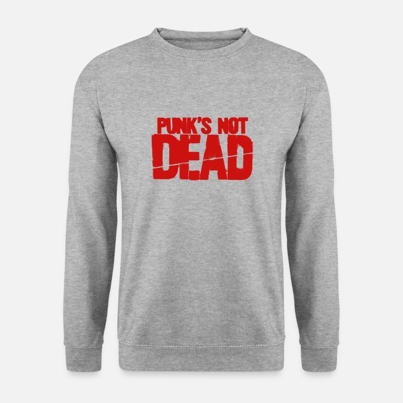 Punks Not Dead Gamer - Unisex Pullover - Weißgrau meliert