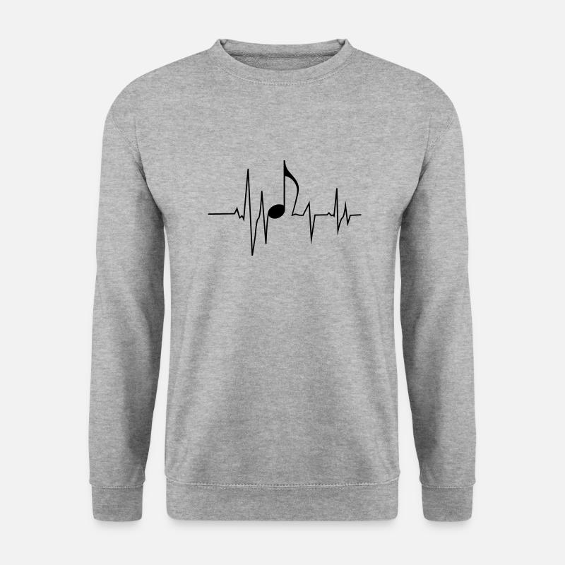 Fréquence musicale - Sweat-shirt Unisexe - gris chiné