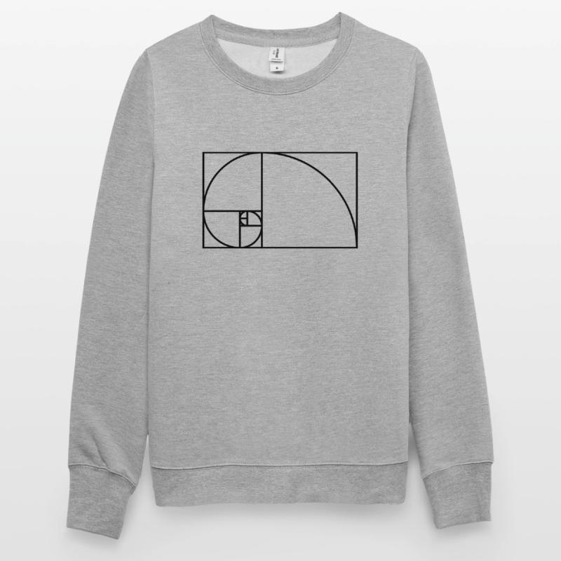 Fibonacci spiral math gift idea nerd Unisex Sweatshirt