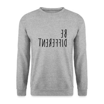 Be different - Unisex Sweatshirt - salt & pepper - Front - Alina (178cm) & Michal (187cm)