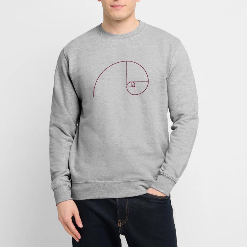 Spirale de Fibonacci, section doré, Phi, evolution Sweat-shirt Unisexe