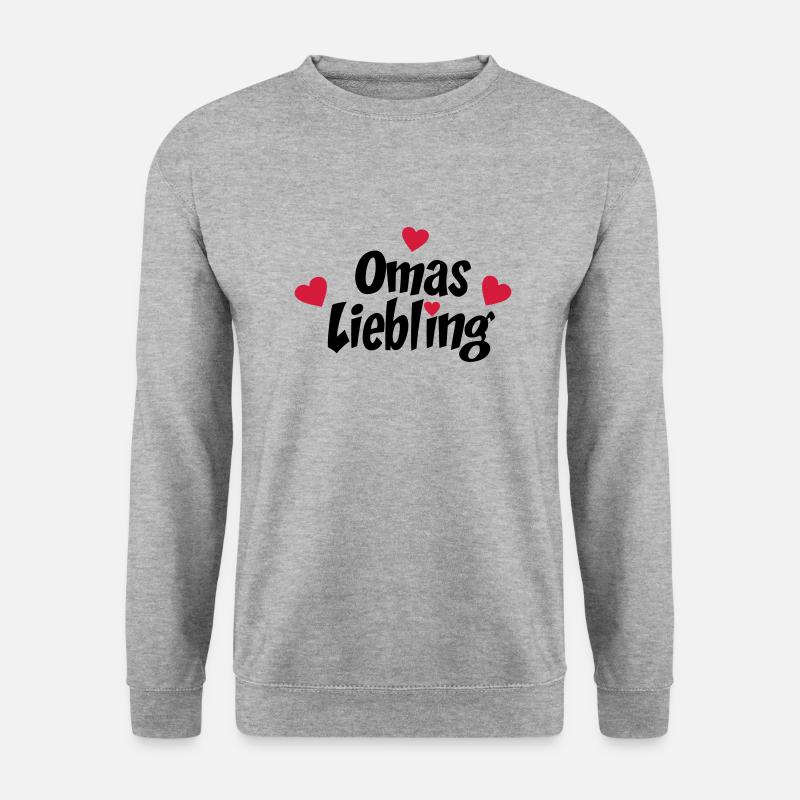Oma - Unisex Pullover - Weißgrau meliert
