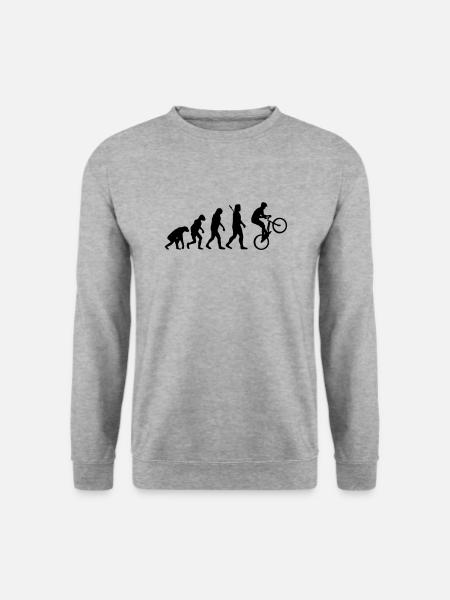 Radsport - Unisex Pullover - Weißgrau meliert