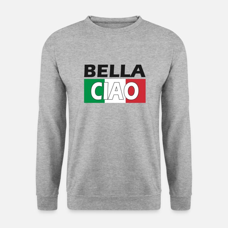 BellaCiao - Unisex Pullover - Weißgrau meliert