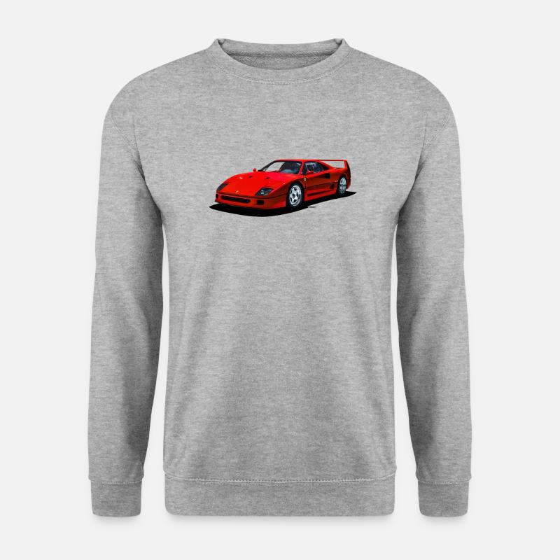 F40 - Unisex Pullover - Weißgrau meliert