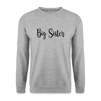 grande soeur - Sweat-shirt Unisexe - gris chiné - Devant - Alina (178cm) & Michal (187cm)
