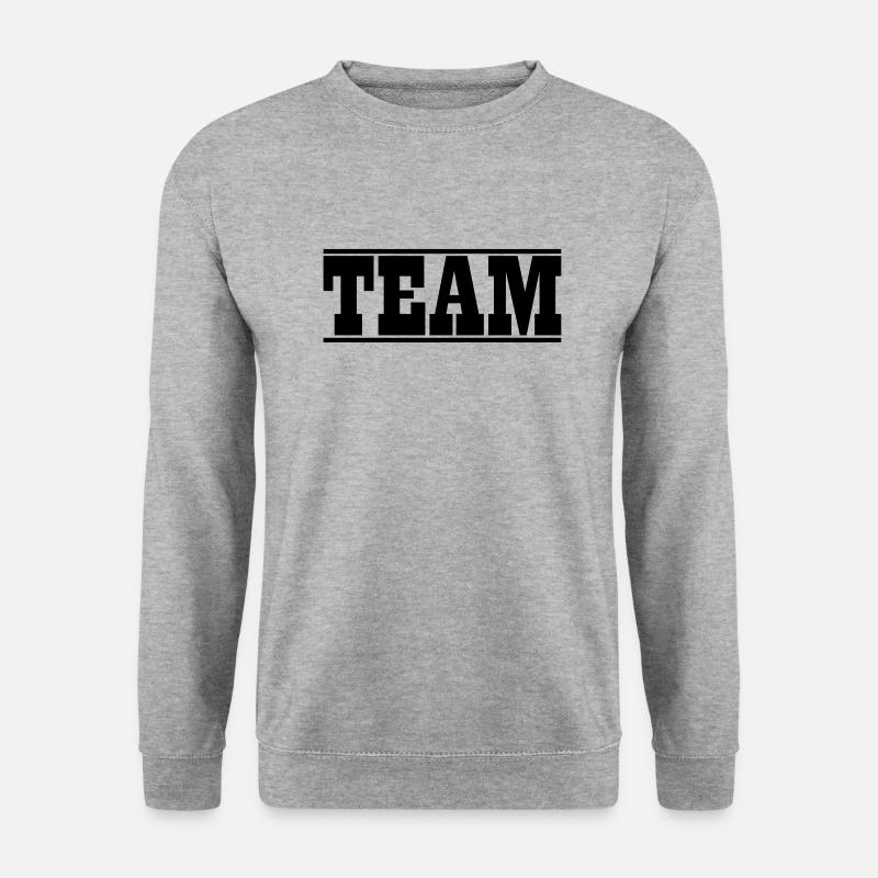 Team Design - Unisex Pullover - Weißgrau meliert