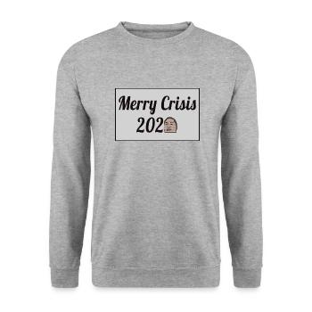 Merry Crisis 2020 - Unisex Sweatshirt - salt & pepper - Front - Alina (178cm) & Michal (187cm)