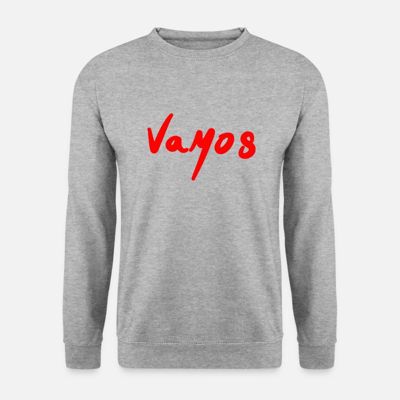 Vamos - Unisex Pullover - Weißgrau meliert