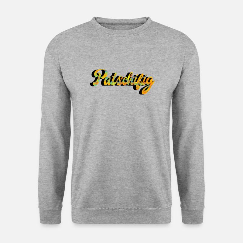 Patschifig - Unisex Pullover - Weißgrau meliert