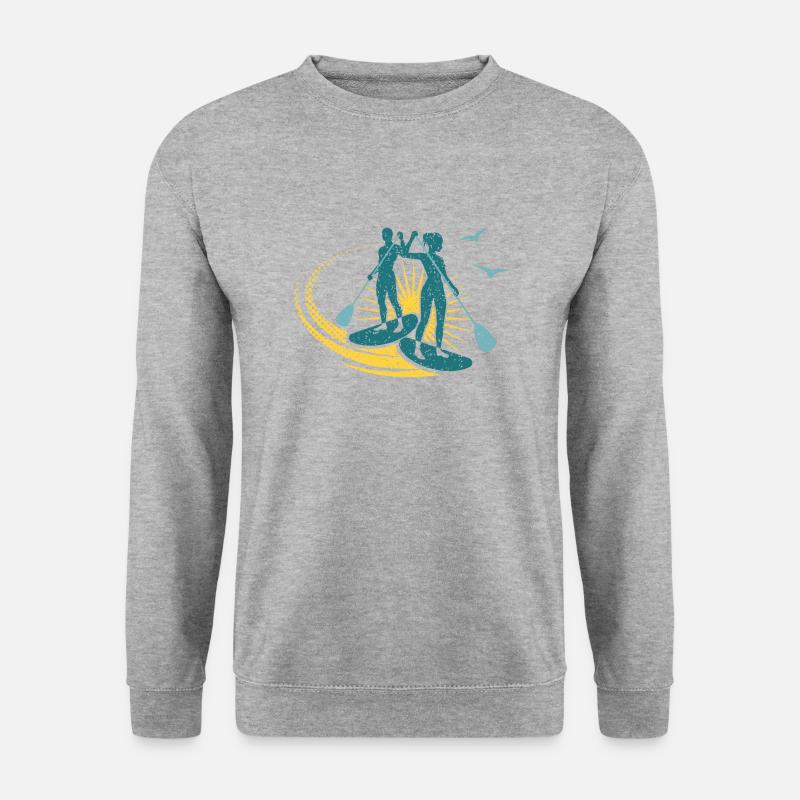 Paddling - Unisex Pullover - Weißgrau meliert