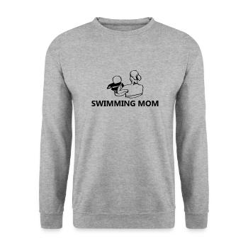 Triathlon Swim Bike Run Marathon - Unisex Pullover - Weißgrau meliert - Vorne - Alina (178cm) & Michal (187cm)