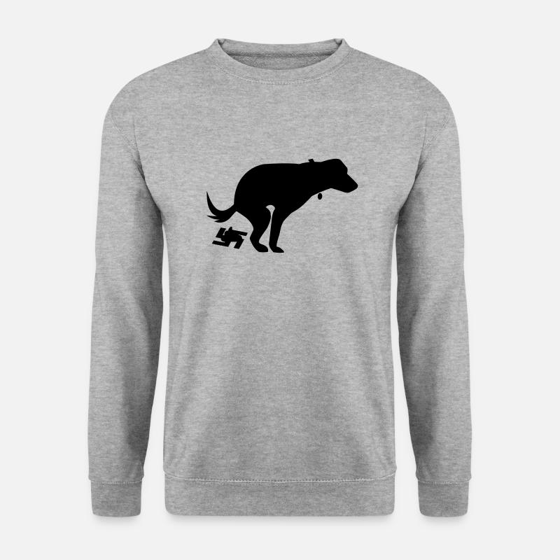 Chien caca 2 - Sweat-shirt Unisexe - gris chiné