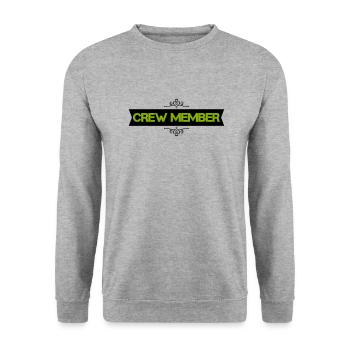 crew member - Unisex Sweatshirt - salt & pepper - Front - Alina (178cm) & Michal (187cm)