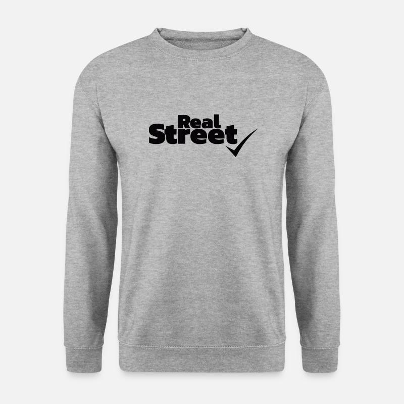 Real Street - Unisex Pullover - Weißgrau meliert