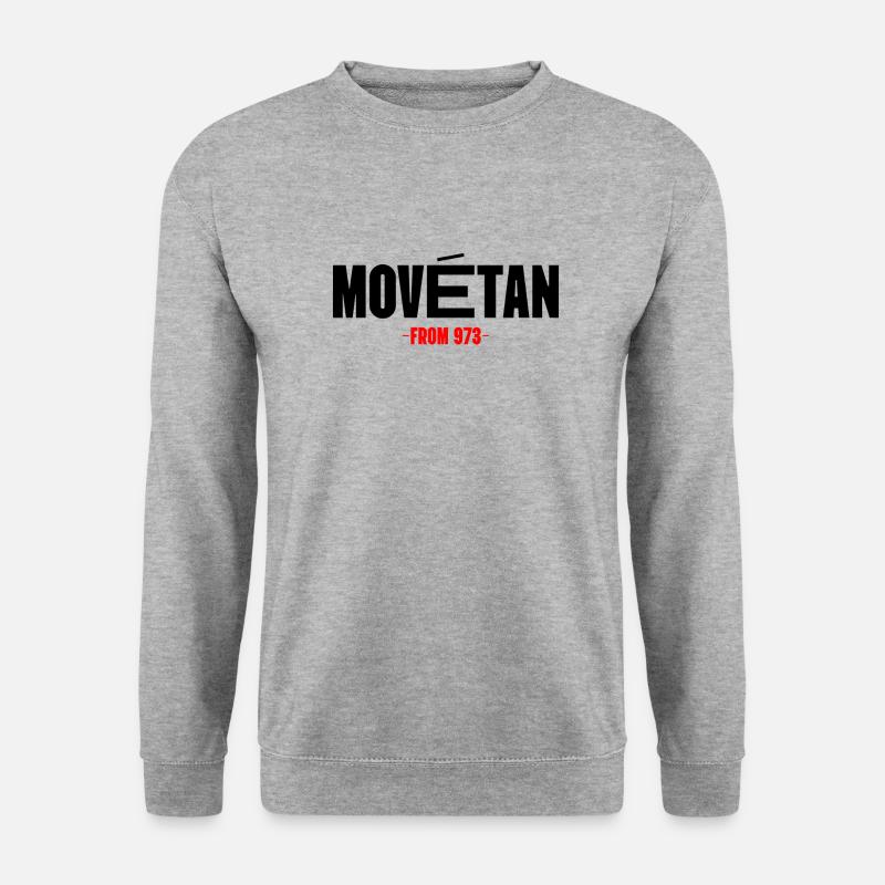 Movetan - Unisex Pullover - Weißgrau meliert