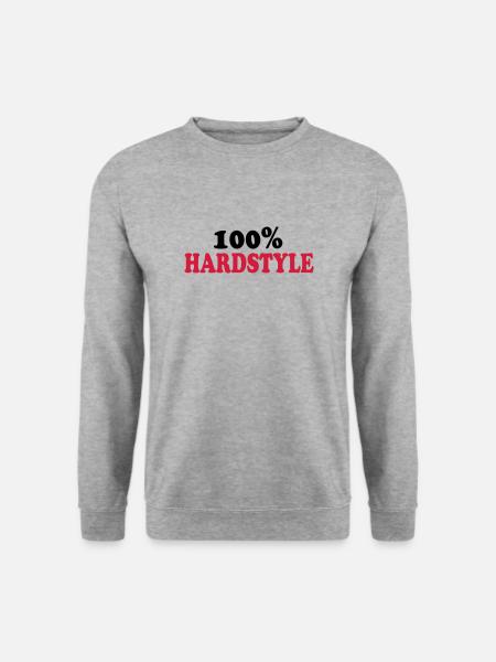 Hardstyle - Unisex Pullover - Weißgrau meliert