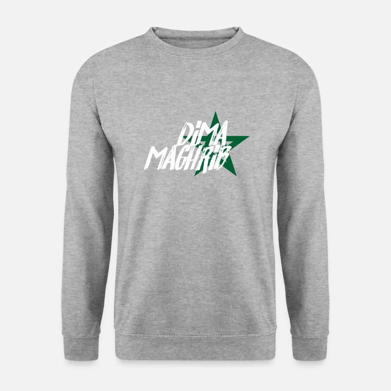 Dima Maghrib - Unisex Pullover - Weißgrau meliert