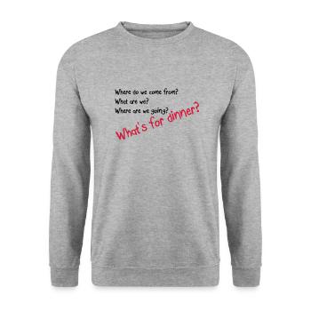Funny quotes - Unisex Sweatshirt - salt & pepper - Front - Alina (178cm) & Michal (187cm)
