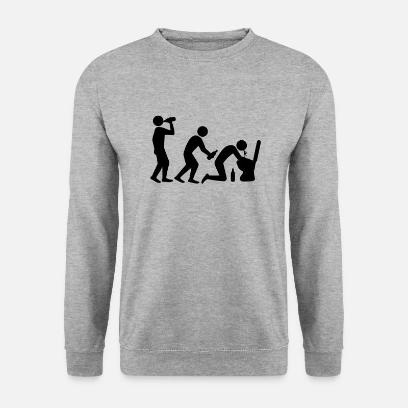 Drunken Evolution - Unisex Sweatshirt - salt & pepper