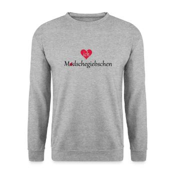 Modschegiebschen - Marienkäfer - Unisex Sweatshirt - salt & pepper - Front - Alina (178cm) & Michal (187cm)