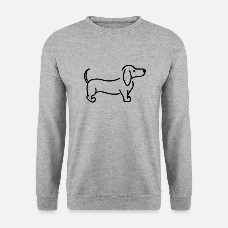 Teckel - Sweat-shirt Unisexe - gris chiné