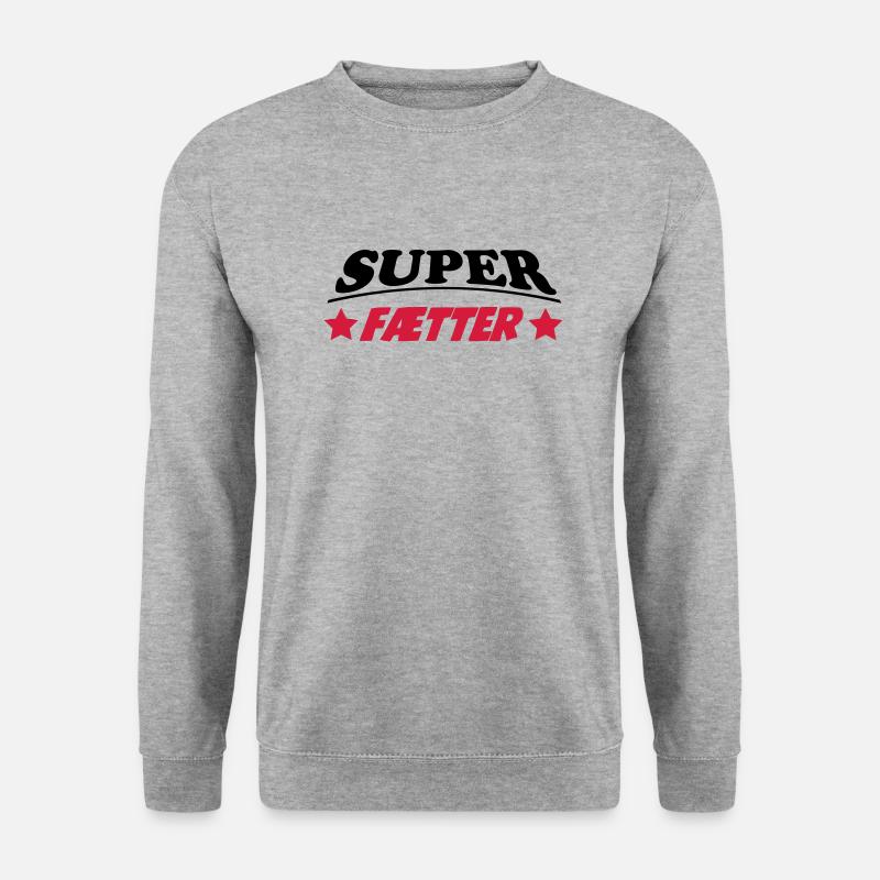 Super faetter 222 - Unisex Pullover - Weißgrau meliert
