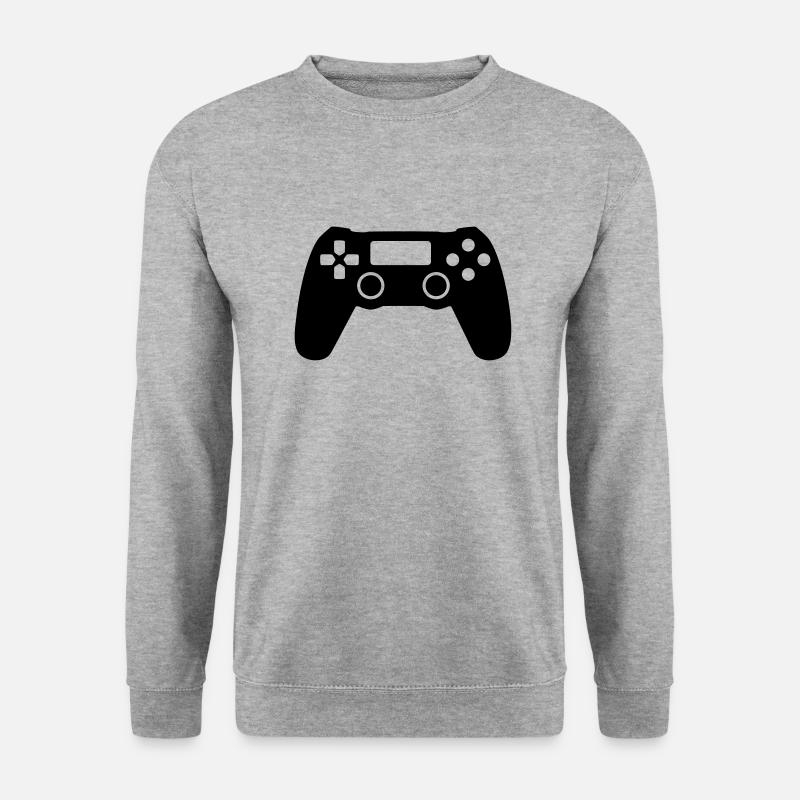 Gaming - Unisex Pullover - Weißgrau meliert