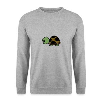 tortue animale 4 - Sweat-shirt Unisexe - gris chiné - Devant - Alina (178cm) & Michal (187cm)