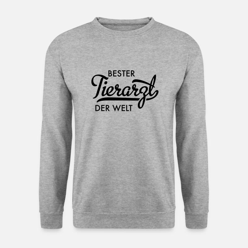 tierarzt - Unisex Pullover - Weißgrau meliert