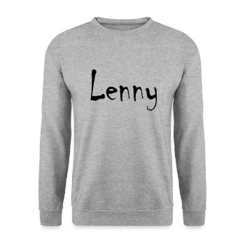 Lenny - Unisex Pullover - Weißgrau meliert - Vorne - Alina (178cm) & Michal (187cm)