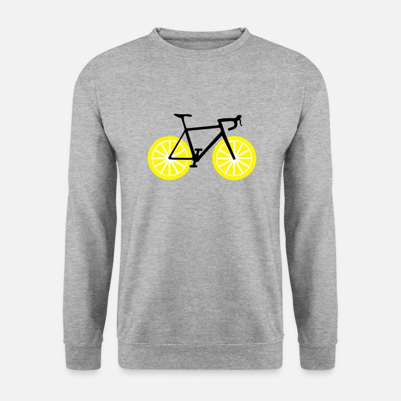 Lemonbike - Unisex Pullover - Weißgrau meliert