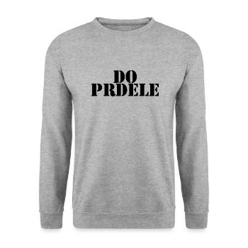 Czech saying Czech language - Unisex Sweatshirt - salt & pepper - Front - Alina (178cm) & Michal (187cm)