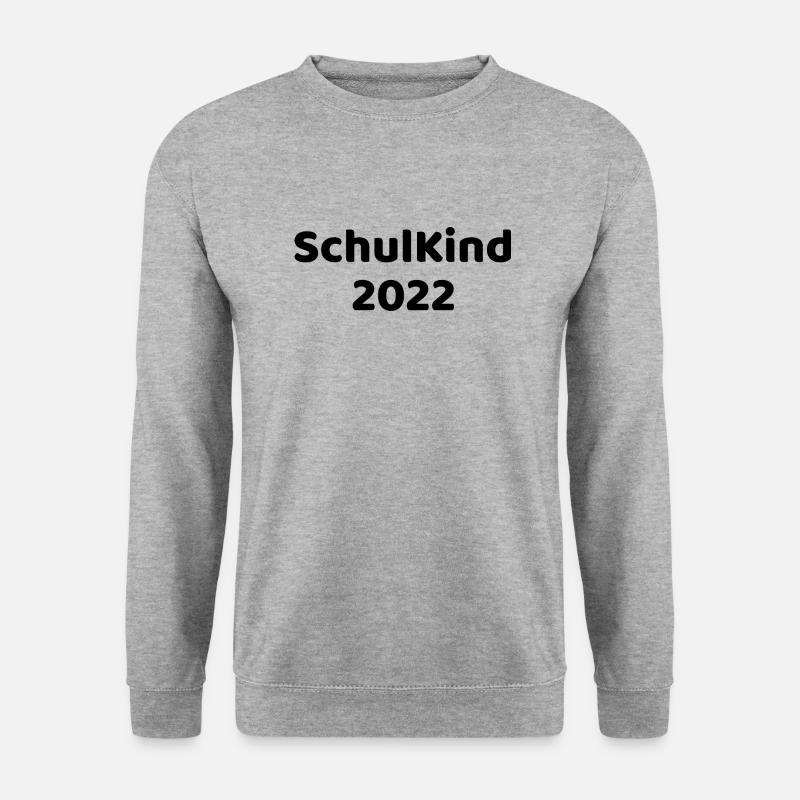 SCHULKIND 2022 - Unisex Pullover - Weißgrau meliert